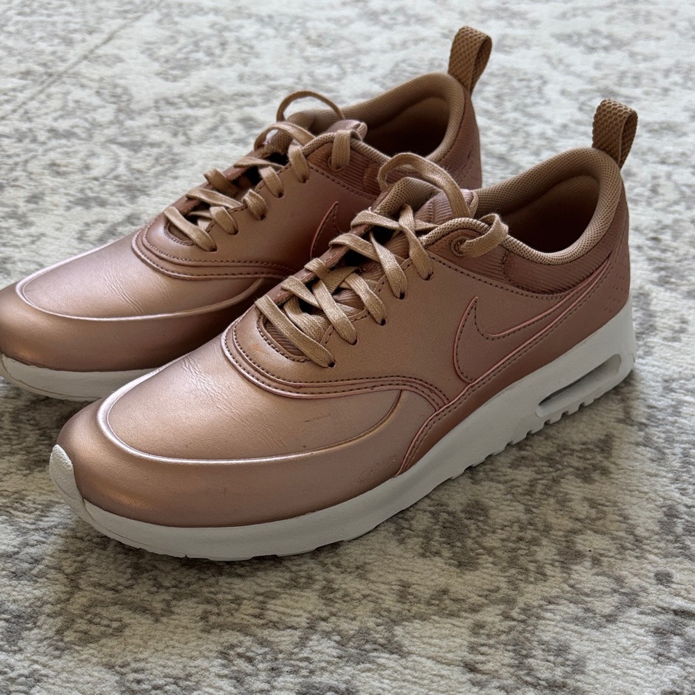 Nike Women's Metallic Rose Gold Air Max Sneakers